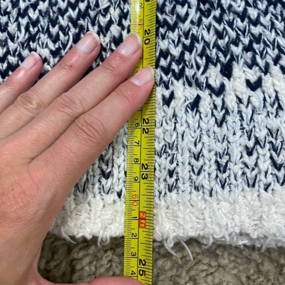 Free People Women’s Midnight Beach Pullover Sweater Blue Size XS Wide Sleeve - Picture 5 of 8